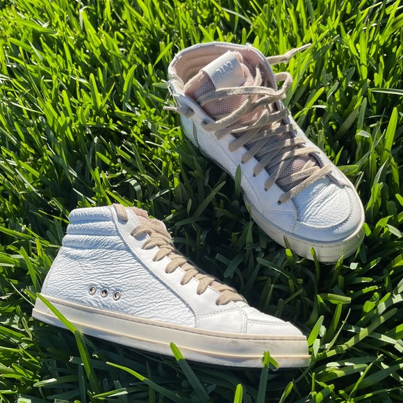 P448 high top white patent leather sneakers Medusa color size 35 US 5 - Picture 2 of 16